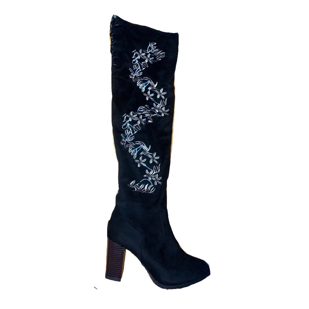 Flower Appliqué Knee High Books!